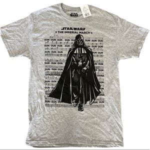 Star Wars Mens T-Shirt - The Imperial March Darth
Over Dun Dun Song. NWT.